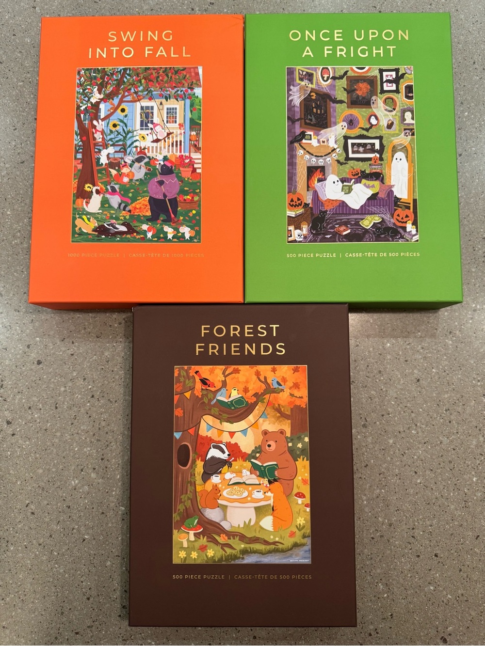 Hobbry Puzzles “Swing Into Fall” “Once Upon A Fright” and “Forest Friends”